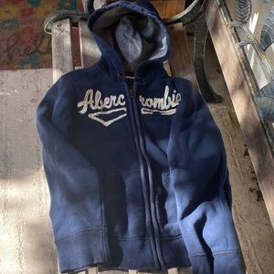 Abercrombie Kids Navy Blue Hoodie Jacket